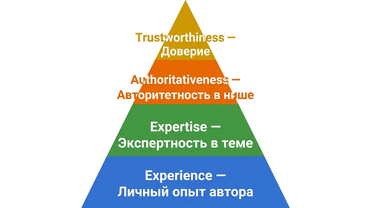 Пирамида E-E-A-T: от опыта к доверию
