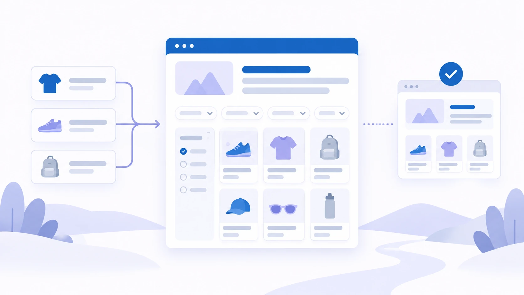 Conceptual diagram explaining Category Page SEO.