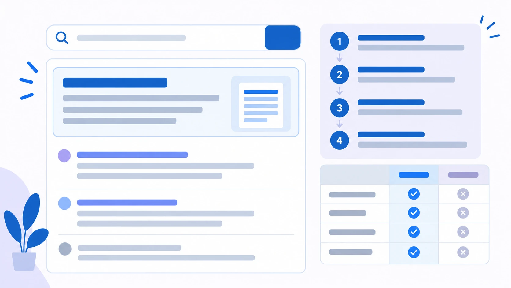 Conceptual illustration explaining Featured Snippet Optimization.
