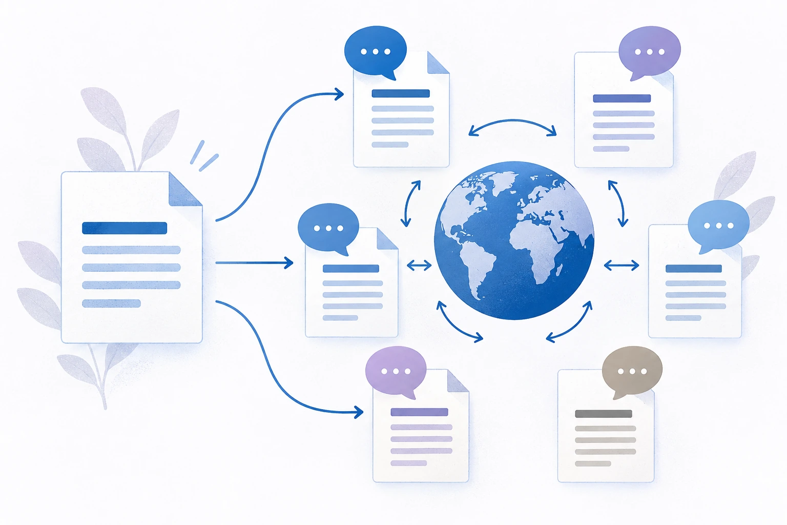 Conceptual educational illustration for Language Targeting