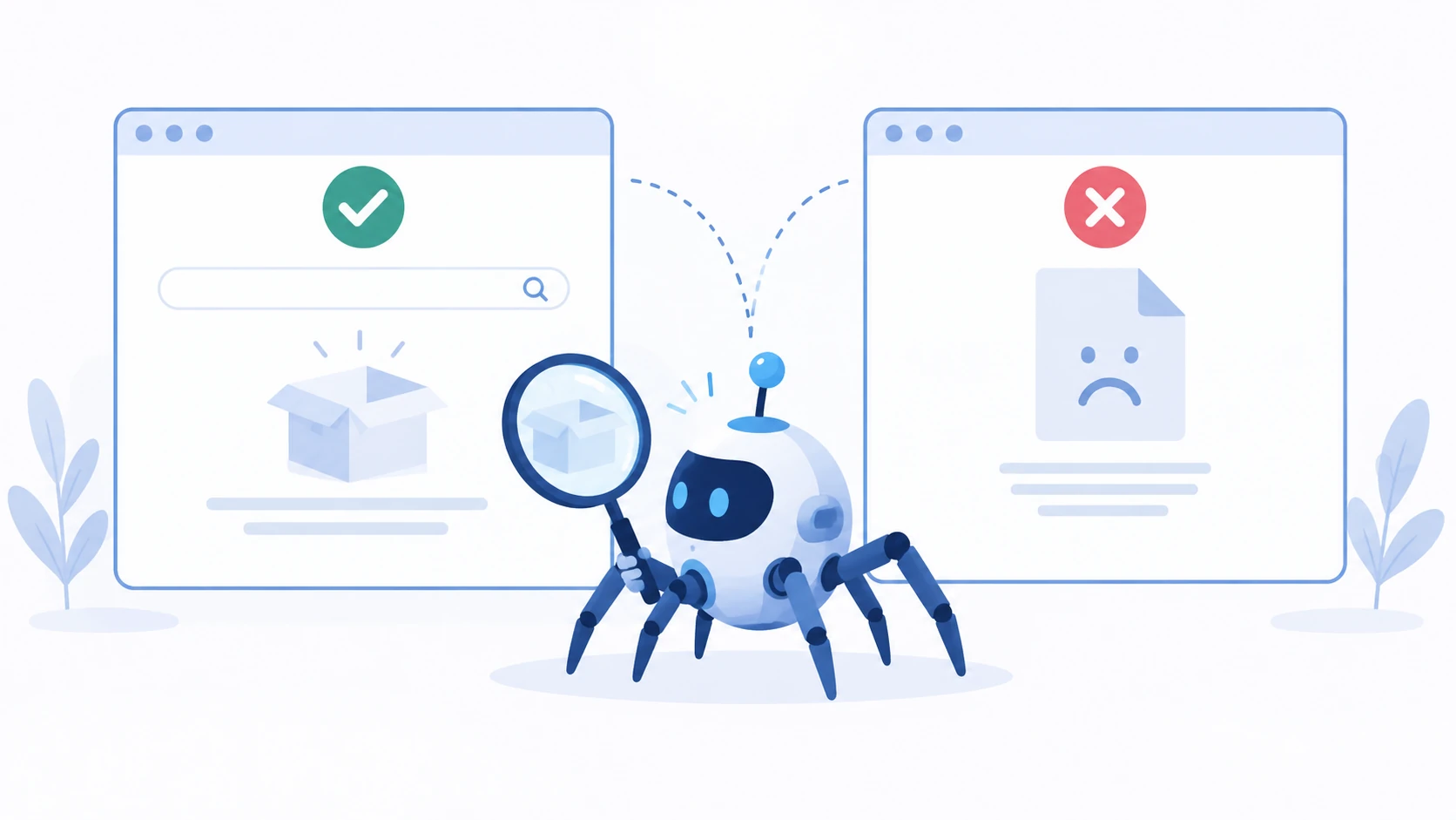 Conceptual illustration explaining Soft 404.