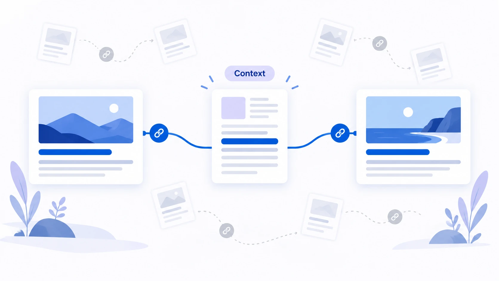 Conceptual diagram explaining Link Ranking Factors.