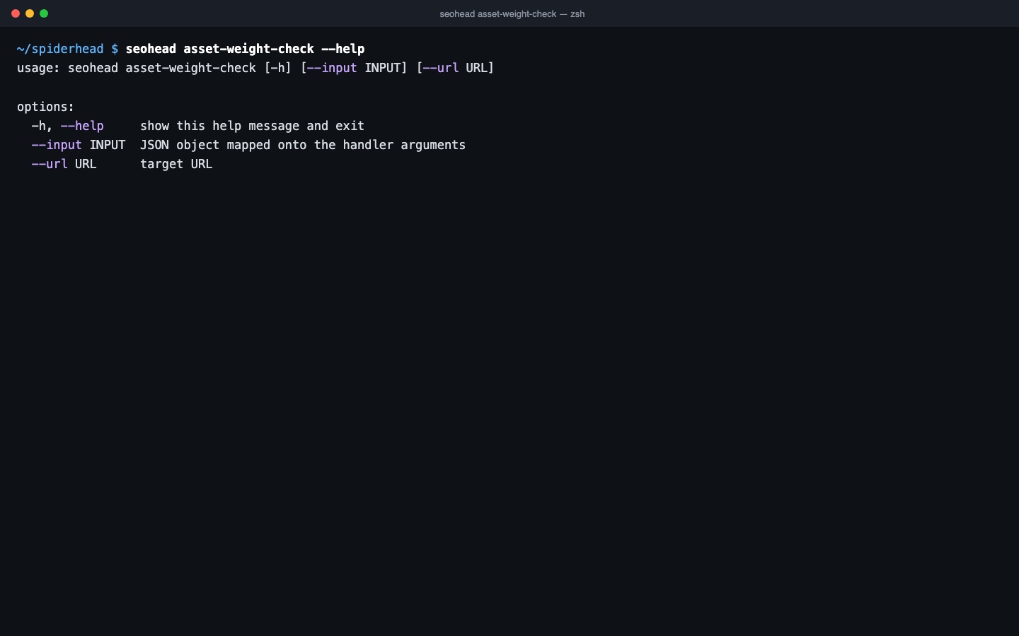 Terminal: seohead asset-weight-check